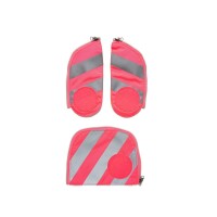 Ergobag Sicherheits-Zip-Set Fluo Pink mit Reflektorstreifen