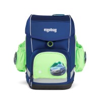 Ergobag Seitentaschen Zip-Set Fluo Gr&uuml;n mit LED