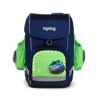 Ergobag Seitentaschen Zip-Set Fluo Gr&uuml;n mit LED
